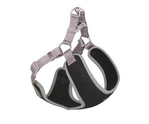 Nobby guinzaglio "Black Mesh Reflect" grigio L: 48-56 cm + 50 cm, Larghezza: 15 mm