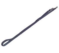 Nobby Guinzaglio Classico Preno Royal, Larghezza 20 mm, Lunghezza 58-69 cm + 54 cm, Grigio