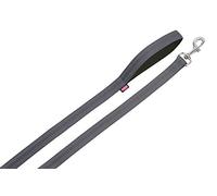 Nobby Leine "Soft Grip" L: 120 cm, B: 10 mm grigio scuro / nero