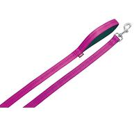 Nobby Leine "Soft Grip" L: 120 cm, B: 25 mm fucsia / nero