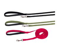 Nobby Guinzaglio Piatto Nero Per Cani Con Manico Imbottito