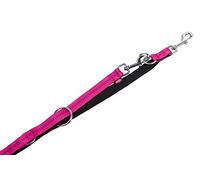 Nobby Guinzaglio Soft Grip, fucsia/nero, lunghezza: 200 cm, larghezza: 15 mm, 1 pezzo