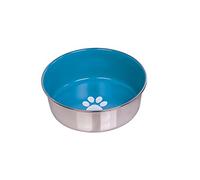 Nobby Heavy Paw - Ciotola Antiscivolo in Acciaio Inox, 13,5 cm, Colore: Azzurro/Argento