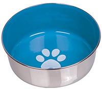 Nobby Heavy Paw - Ciotola Antiscivolo in Acciaio Inox, 16,5 cm, Colore: Azzurro/Argento