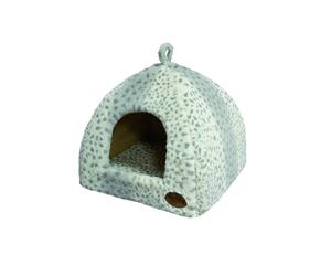 Nobby Höhle "ALANIS" L x B x H: 40 x 40 x 35 cm leopard grigio