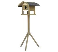 Nobby IDA, casetta per uccelli grigio-bianco, 60 x 60 x 140 cm