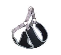 Nobby Imbracatura Black Mesh Reflect, Grigio L: 41-46 cm + 42 cm, Larghezza: 10 mm