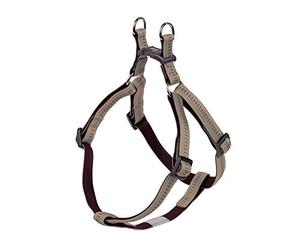 Nobby Impugnatura Morbida Cablaggio del Cane, 40 - 56 cm/15 mm, Beige/Cioccolato