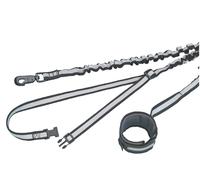 Nobby Joggingleine "Elastic" L: 80/120 cm, B: 25 mm, cintura massima 105 cm nera