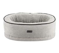 Nobby Lago - Letto Ortopedico Confortevole, Ovale, 85 x 60 x 19 + 5 cm, Colore: Grigio Chiaro