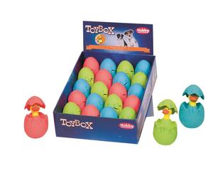 Nobby Latex "Ei-Press Me!" colorato assortito 20 pezzi espositore, 9,5 + 12,5 cm