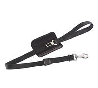 Nobby Leine con cintura di sicurezza L: 75/100 cm, B: 24 mm nero