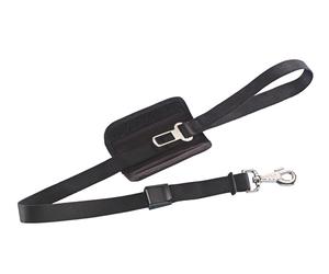 Nobby Leine con cintura di sicurezza L: 75/100 cm, B: 24 mm nero