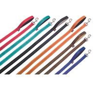 Nobby Leine "Soft Grip" L: 120 cm, B: 10 mm beige / cioccolato
