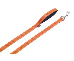 Nobby Leine "Soft Grip" L: 120 cm, B: 15 mm arancione