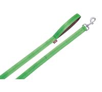 Nobby Leine "Soft Grip" L: 120 cm, B: 20 mm verde chiaro / marrone
