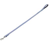 Nobby Leine "VELOURS" azzurro chiaro (Sky); L: 100cm; B: 18mm