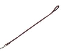 Nobby Leine "VELOURS" marrone (Root); L: 100cm; B: 14mm