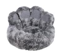 Nobby lettino comfort rotondo "Paw" grigio Ø 90 x 24 cm / 45 cm