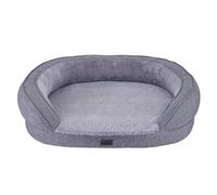 Nobby 61735 - Letto ortopedico comfort ovale AMCA grigio; 78 x 62 x 18 cm (L x P x A)