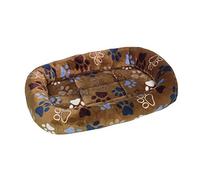 Nobby Lissi Classic - Tappetino Ovale con Bordo, 68 x 48 x 8 cm, Colore: Marrone