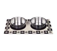 Nobby Magnetic-Set Nero 16cm - 2 Edelstahlnäpfe Lavastoviglie per Animali