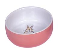 Nobby Nager Ceramica Ciotola "Rabbit" color salmone/bianco Ø 11cm x 4,5 cm
