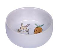 Nobby Nager ciotola in ceramica "Carrot Plus" bianca Ø 11cm x 4,5cm