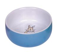 Nobby Nager ciotola in ceramica "Rabbit" blu/bianco Ø 11cm x 4,5 cm
