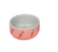 Nobby Nager ciotola in ceramica "Wortel" rosa Ø 11 x 4,5 cm, 0,3 l