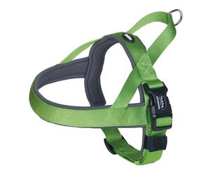 Nobby NORWEGER collare "Classic Preno" L: 68-85 cm + 54 cm, B: 40/45 mm neon verde / grigio