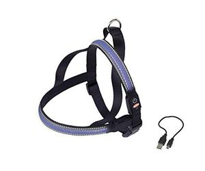Nobby Norwegian Harness Flash Mesh Blu, L: 70-85 cm + 52, W: 30 mm, 1 Pezzo