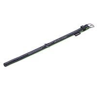 Nobby Pacific Deluxe - Collare a Due File, Verde, L: 37 cm, (30-35 cm), B: 17/19 mm