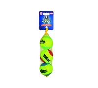 Nobby pallina da tennis assortita M 6,5 cm; rete da 3 pezzi
