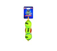 Nobby pallina da tennis con squeaker assortita S 5,0 cm; rete da 3 pezzi
