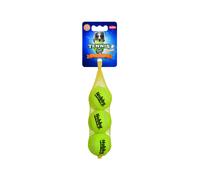 Nobby pallina da tennis con squeaker S 5,0 cm, rete da 3 pezzi