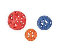 Nobby pallina reticolare in gomma piena 9 cm assortita