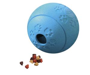 Nobby pallina snack in gomma piena blu 11 cm