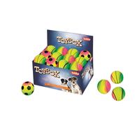 Nobby palline in gommapiuma "RAINBOW" assortite 6,3 cm; Display 24 pezzi