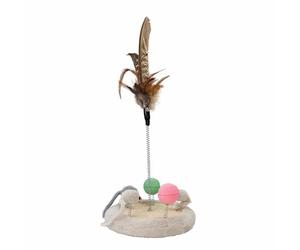 Nobby Parco giochi per gatti con giocattolo, Ø 19 cm x 38 cm