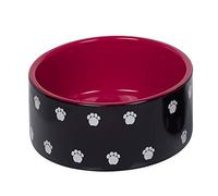 Nobby Pata - Ciotola in Ceramica, Colore Nero/Rosso, Diametro 18 x 7 cm, 1,10 l, 1 Pezzo