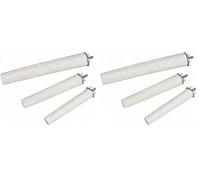 Nobby Persico minerale 22cm, bianco, perchiera per uccelli, perch, Perch per Calopsitta, Pickstones (Confezione da 2)