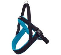 Nobby, pettorina per cani, tipo norvegese, modello "Mesh Preno" L(L: 60-76 cm + 46 cm; B: 25/35 mm) turchese