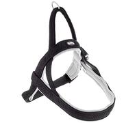 Nobby, pettorina per cani, tipo norvegese, modello "Mesh Preno" S-M(L: 38-50 cm + 36 cm; B: 20/25 mm) grigio