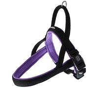 Nobby, pettorina per cani, tipo norvegese, modello "Mesh Preno" S-M(L: 38-50 cm + 36 cm; B: 20/25 mm) lila