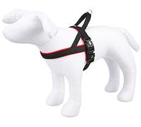 Nobby, pettorina per cani, tipo norvegese, modello "Mesh Preno" S-M(L: 38-50 cm + 36 cm; B: 20/25 mm) rosso