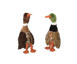 Nobby Pinguino di peluche piatto 34 cm testa verde
