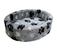 Nobby Plüschbett Grigio Zampa per Cane, Rimovibile Riferimento, Lavabile 30°C