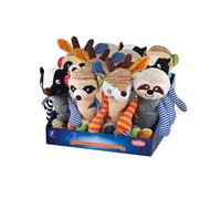 Nobby Plush Toys "Patchwork" Display 12 pezzi, 26-29 cm