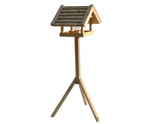 Nobby Rally - Casetta per uccelli, 60 x 60 x 136 cm, colore: Marrone